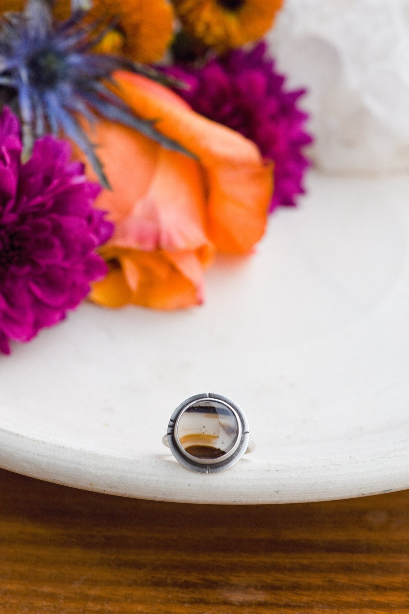 WINDS ALOFT MONTANA AGATE RING - Fly Free