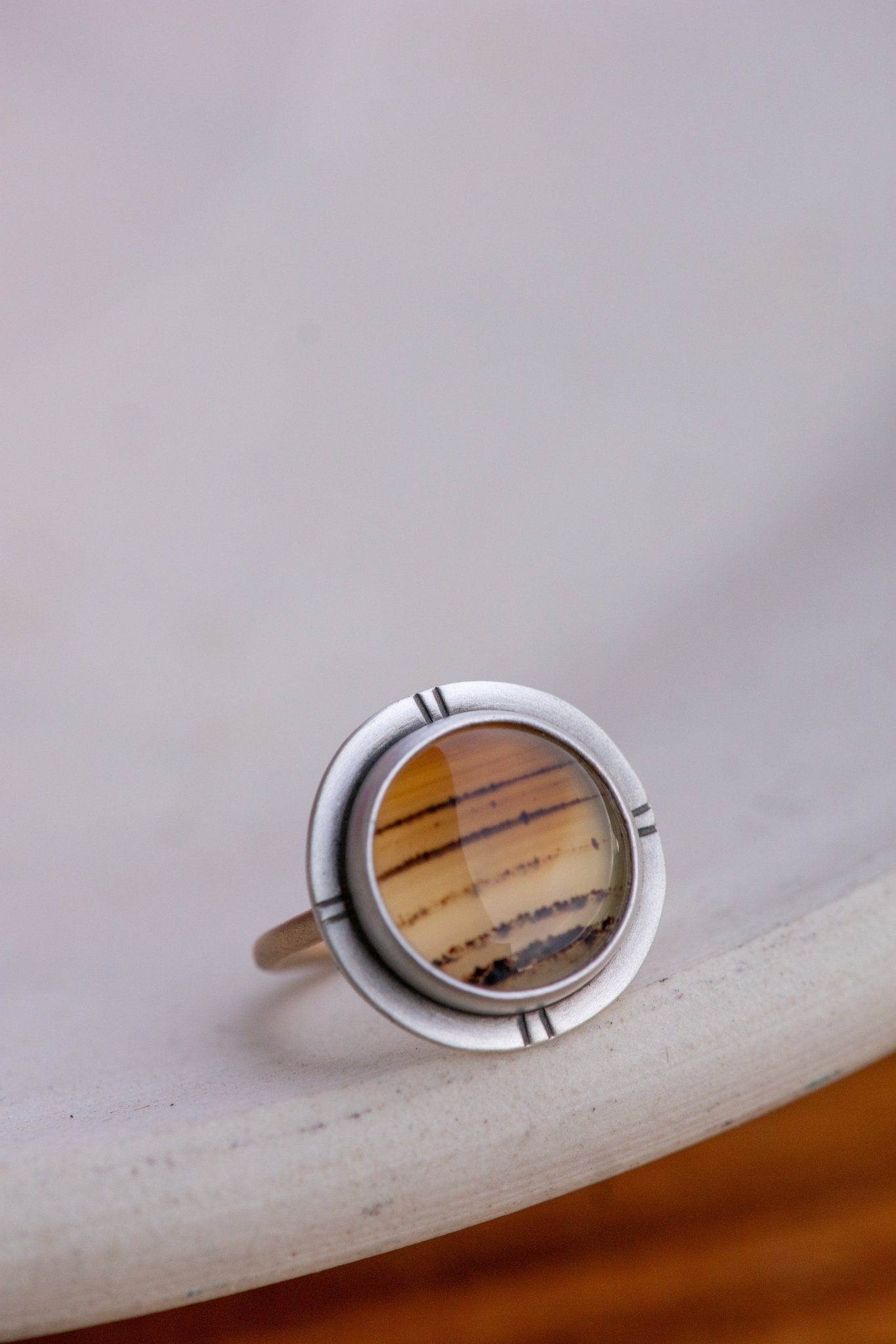 WINDS ALOFT MONTANA AGATE RING - Fly Free