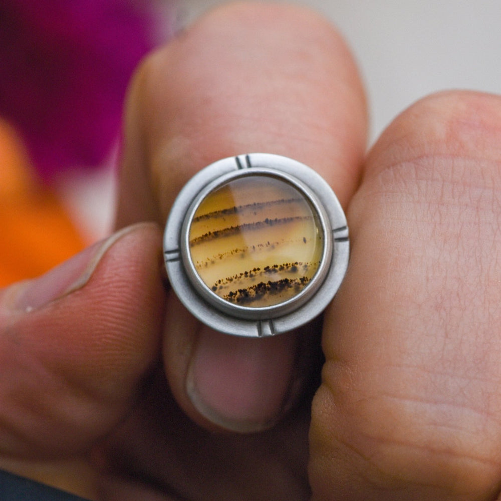 
                  
                    WINDS ALOFT MONTANA AGATE RING - Fly Free
                  
                