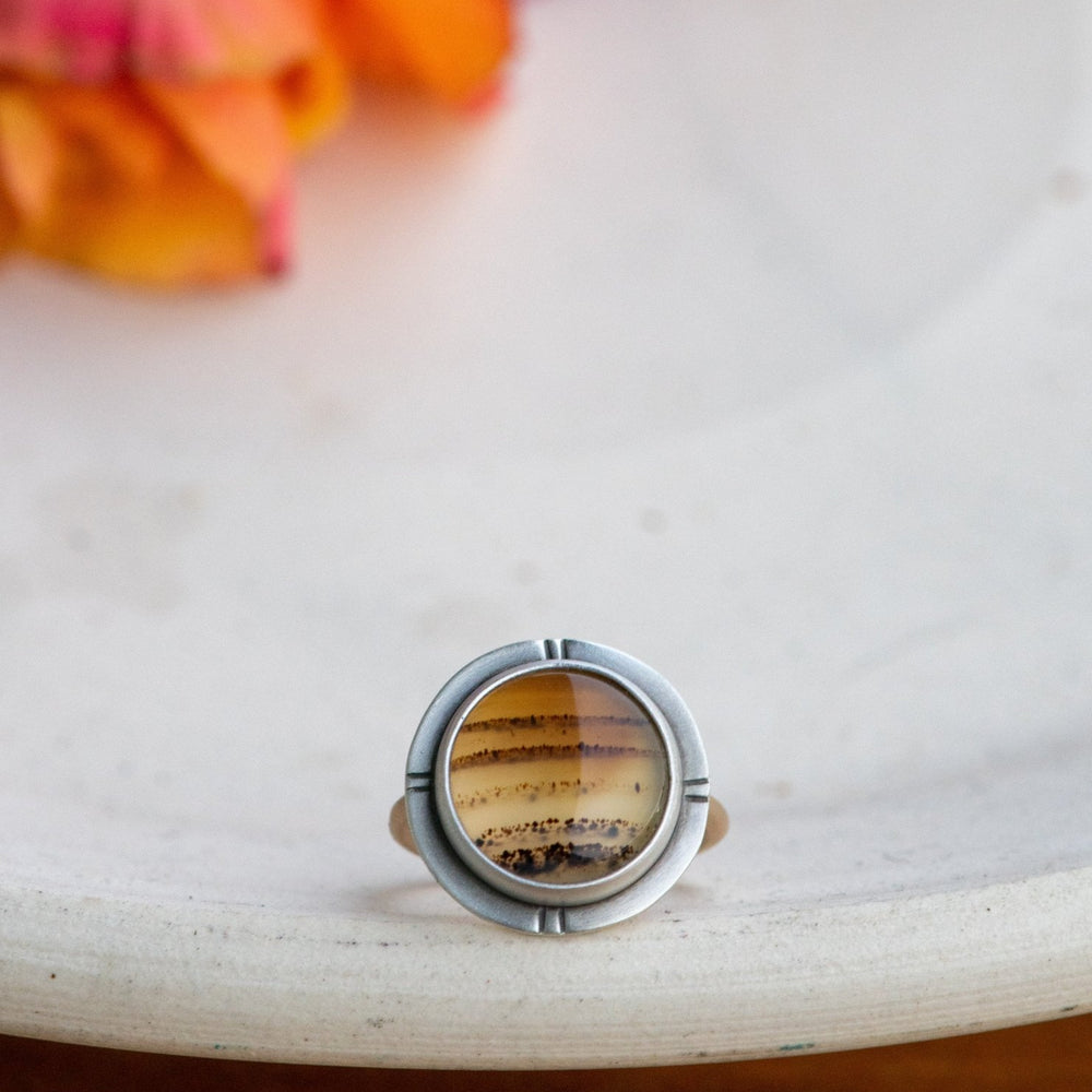 WINDS ALOFT MONTANA AGATE RING - Fly Free
