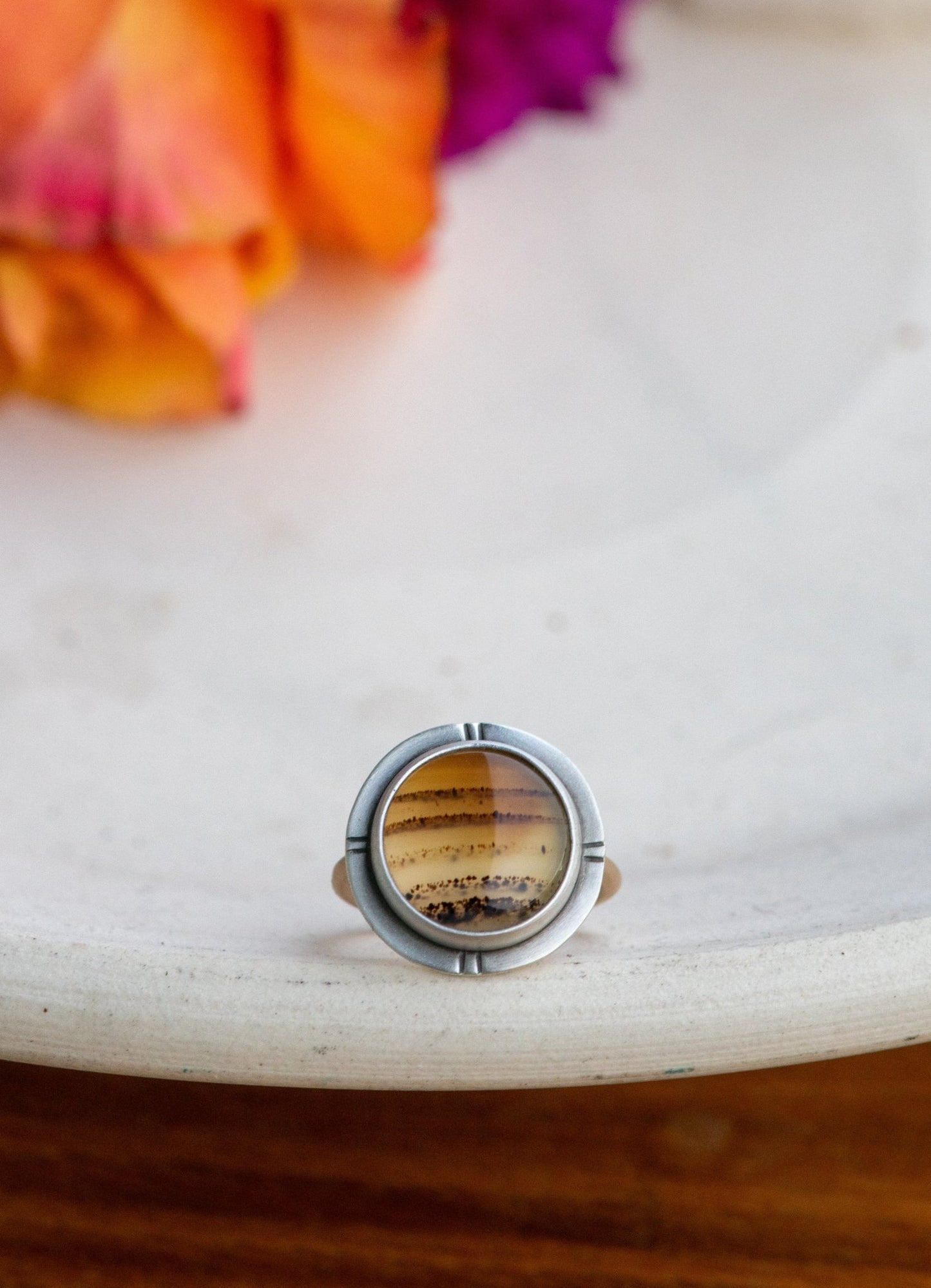 WINDS ALOFT MONTANA AGATE RING - Fly Free