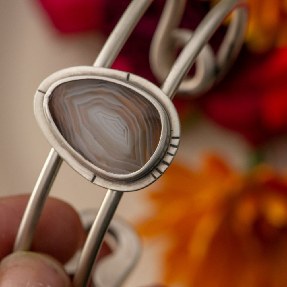 
                  
                    CONCENTRIC AGATE CUFF - Fly Free
                  
                
