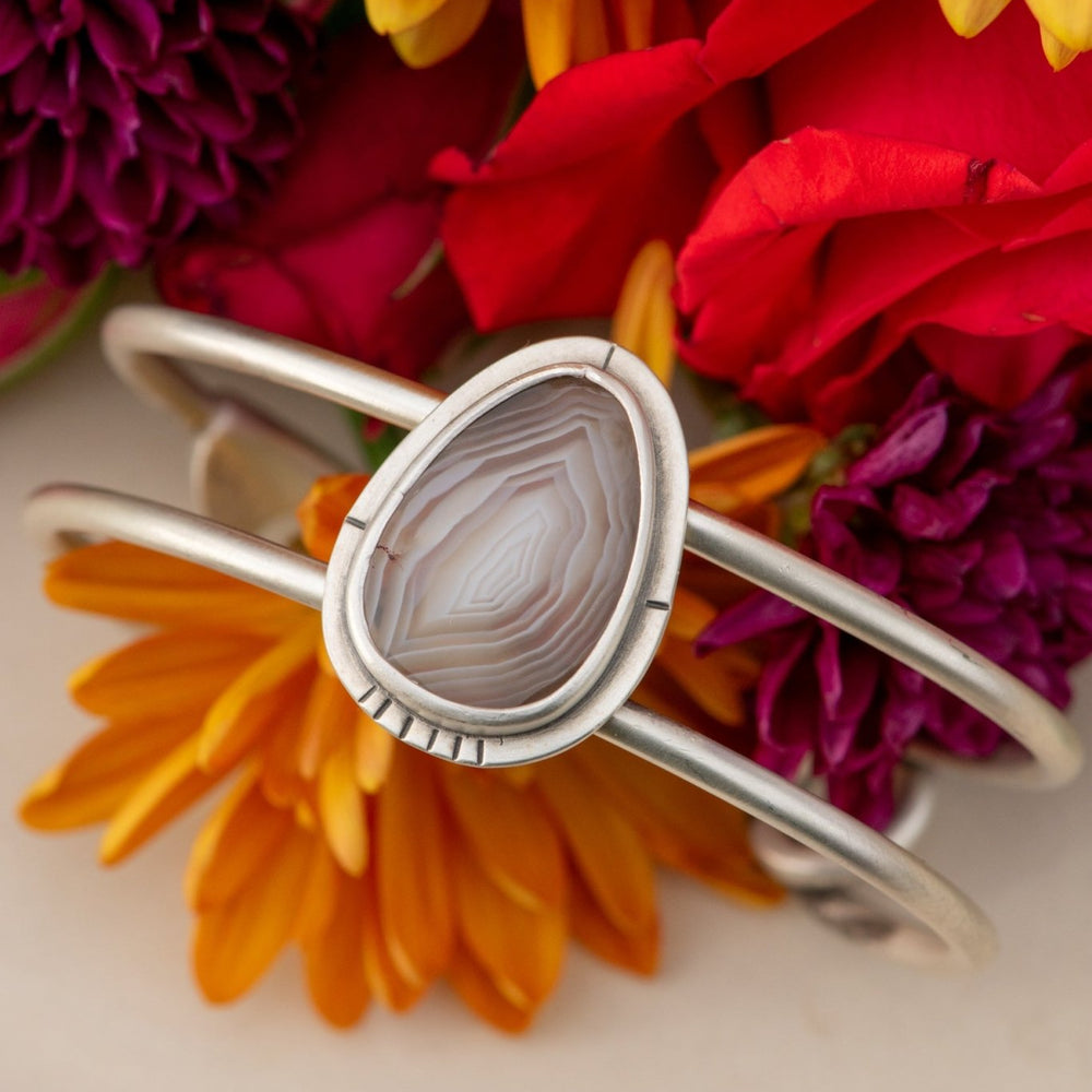 
                  
                    CONCENTRIC AGATE CUFF - Fly Free
                  
                