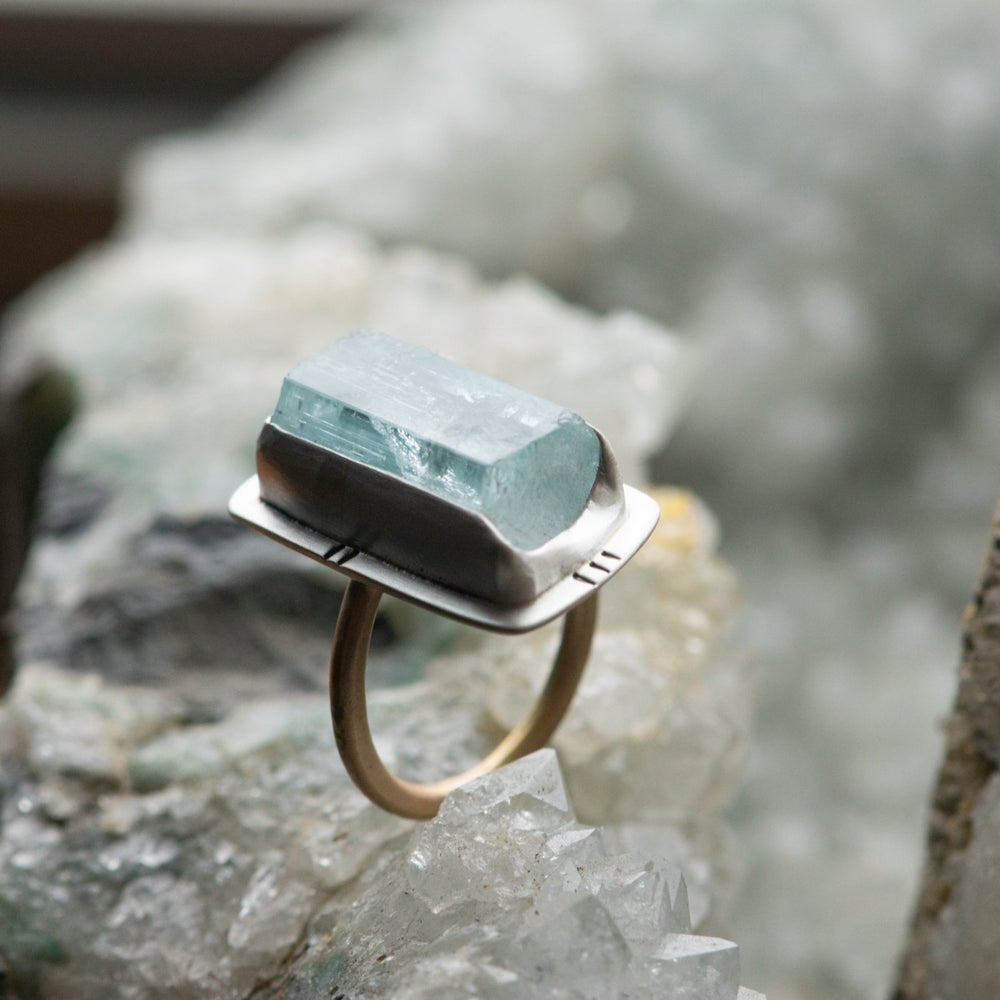 
                  
                    DELIGHTFUL AQUAMARINE RING - Fly Free
                  
                