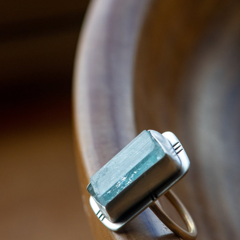 
                  
                    DELIGHTFUL AQUAMARINE RING - Fly Free
                  
                