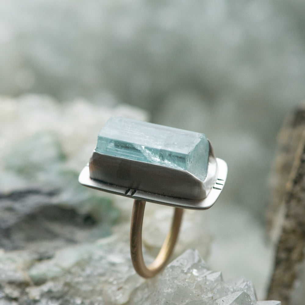 
                  
                    DELIGHTFUL AQUAMARINE RING - Fly Free
                  
                