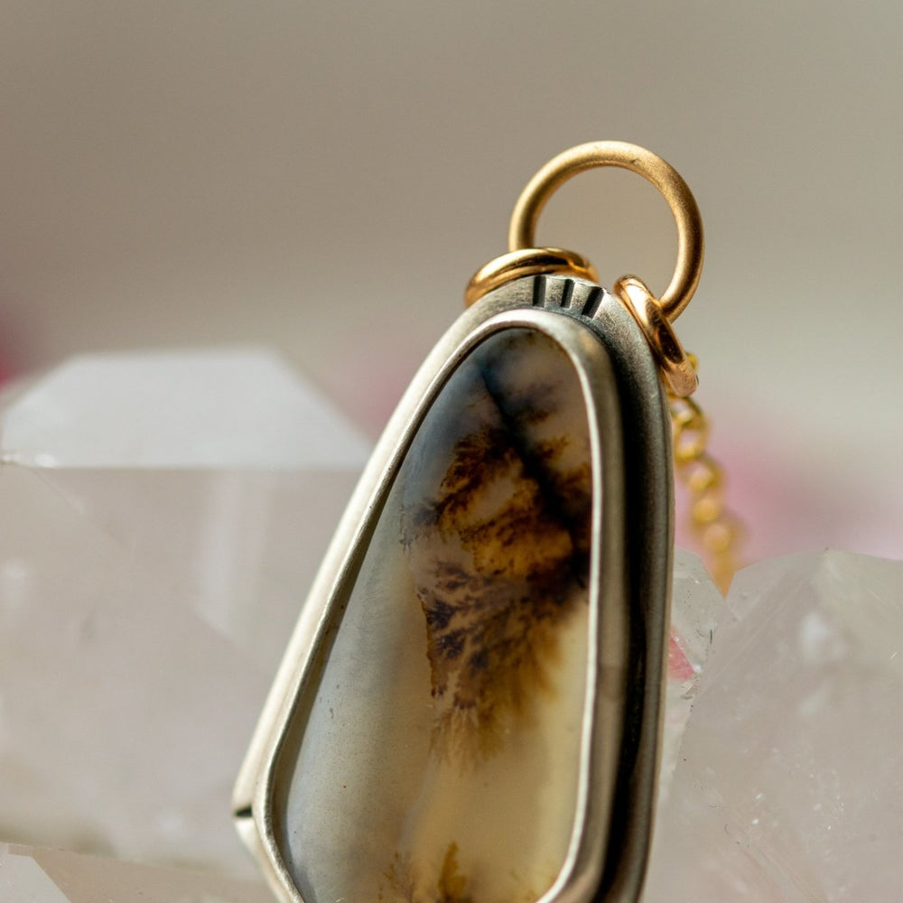 
                  
                    DREAMY DENDRITIC AGATE NECKLACES - Fly Free
                  
                