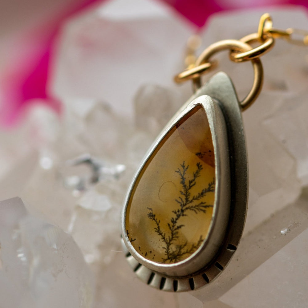 
                  
                    DREAMY DENDRITIC AGATE NECKLACES - Fly Free
                  
                