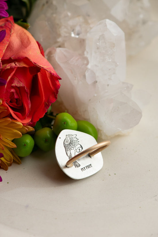 FALLING LEAVES DRUZY RING - Fly Free