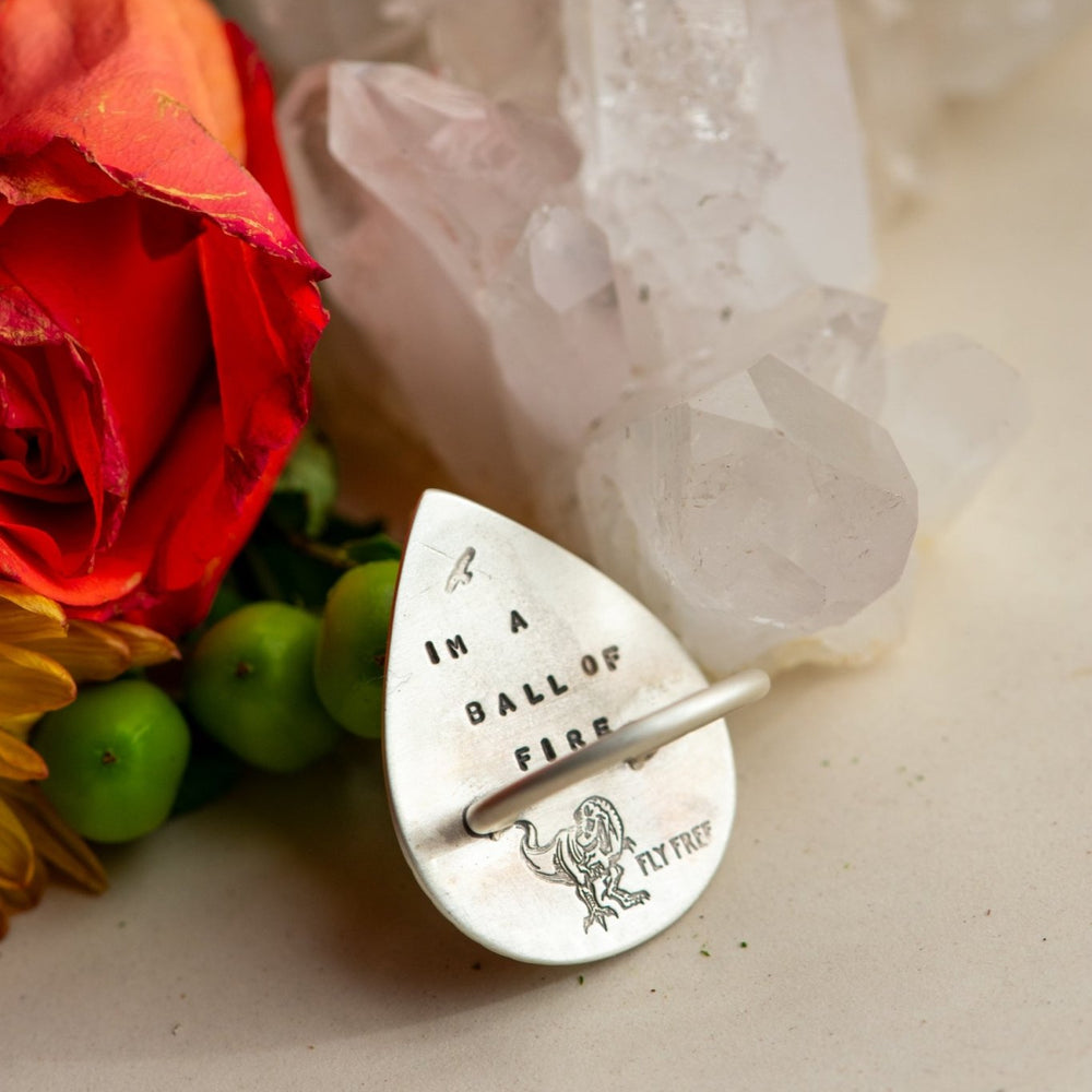 
                  
                    FIERY CRAZY LACE AGATE RING - Fly Free
                  
                