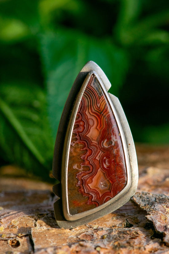FLAME AGATE RING - Fly Free