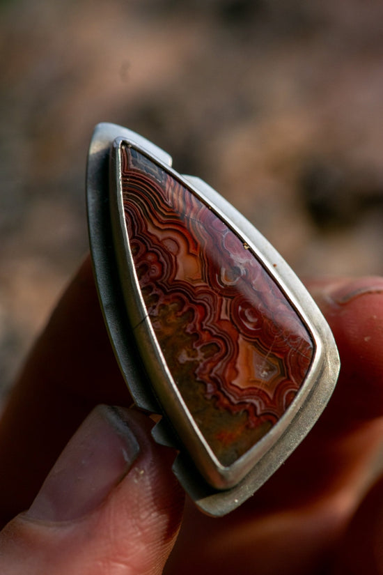 FLAME AGATE RING - Fly Free