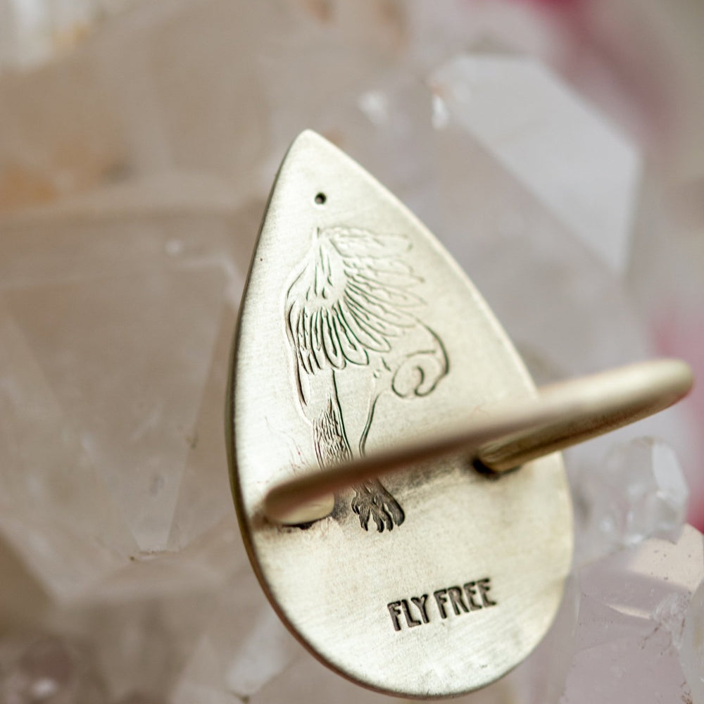 
                  
                    PRECIOUS ROSE QUARTZ RING - Fly Free
                  
                