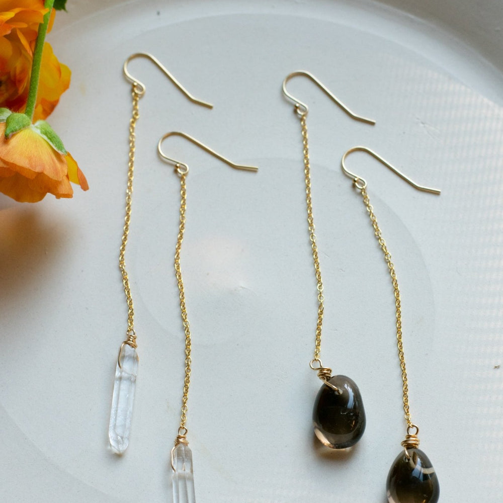 QUARTZ DROP EARRINGS - Fly Free