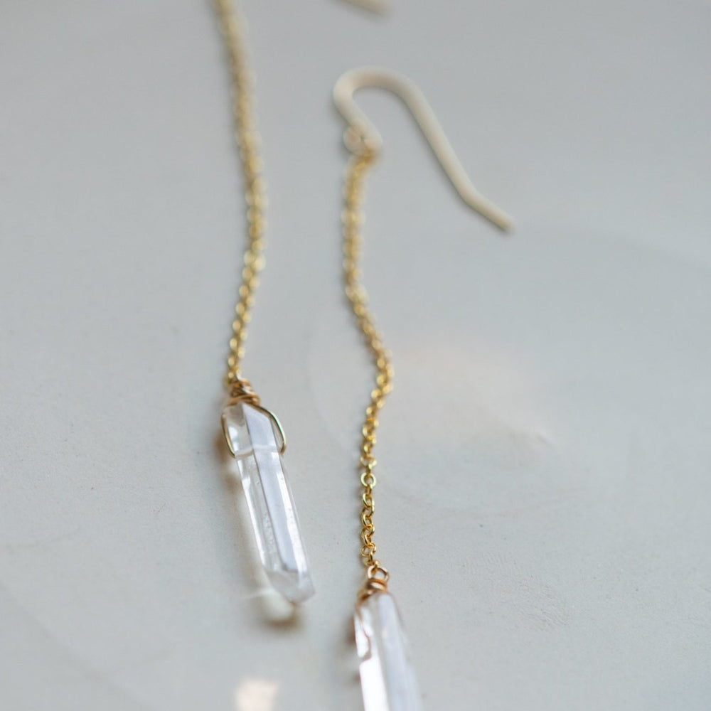 
                  
                    QUARTZ DROP EARRINGS - Fly Free
                  
                