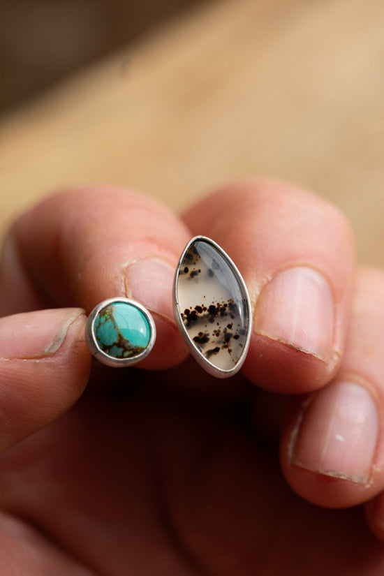 STOIC PAIR MONTANA AGATE TURQUOISE RING - Fly Free