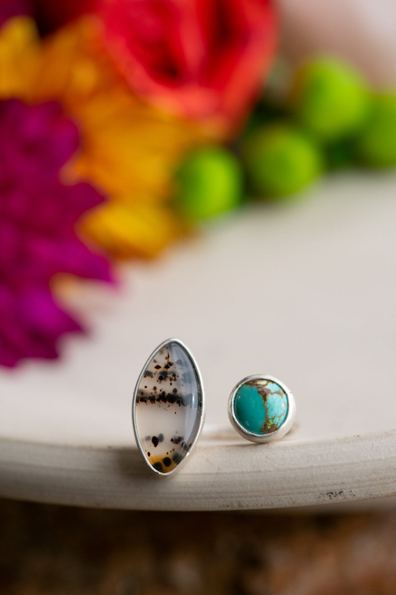 STOIC PAIR MONTANA AGATE TURQUOISE RING - Fly Free