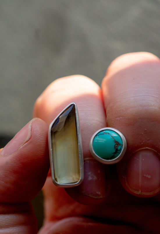 Load image into Gallery viewer, SUNNYSIDE CITRINE + TURQUOISE RING - Fly Free
