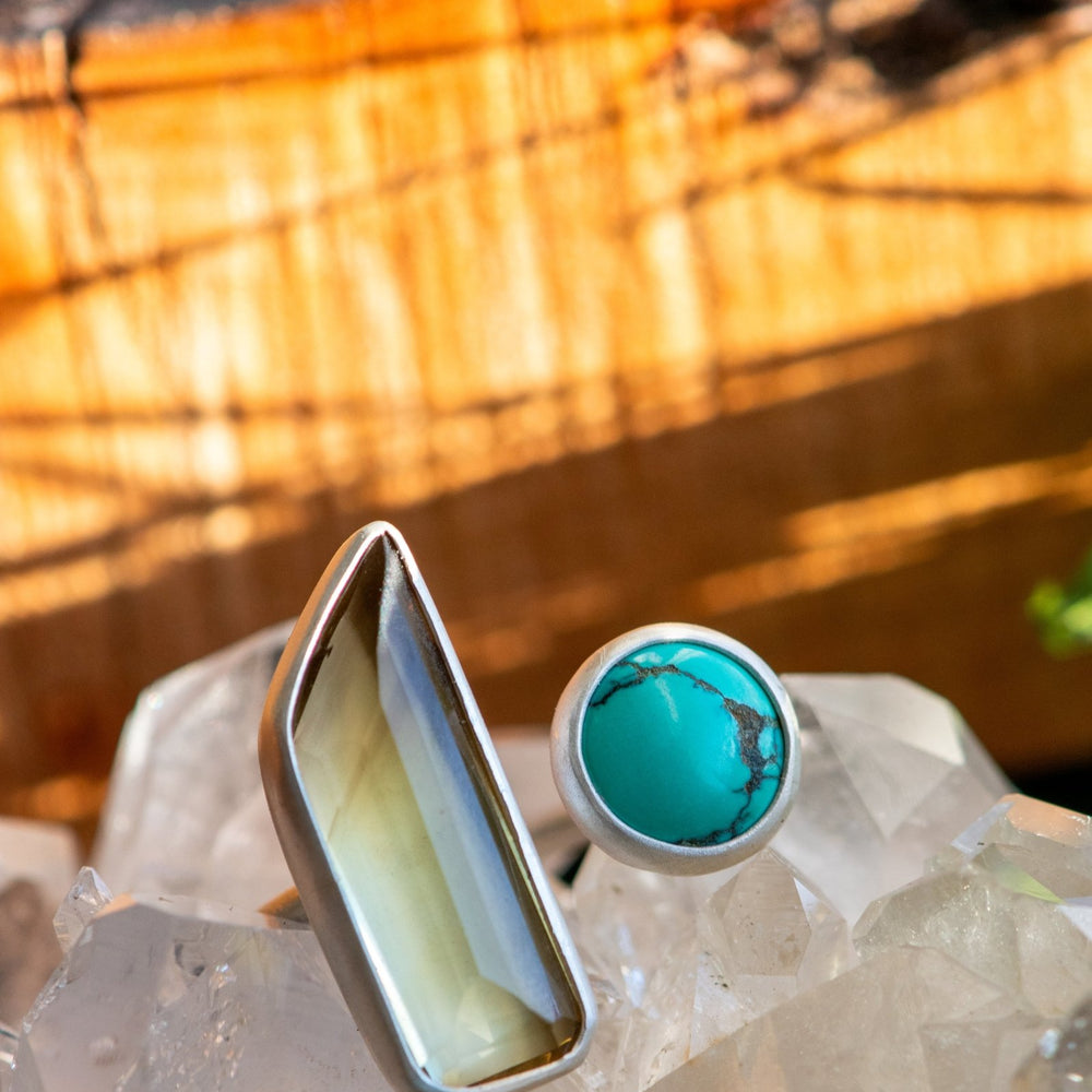 SUNNYSIDE CITRINE + TURQUOISE RING - Fly Free