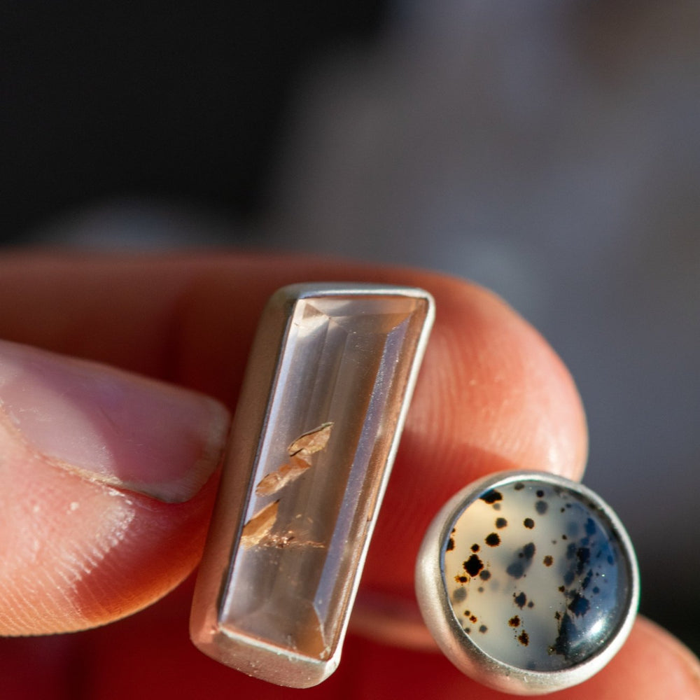 
                  
                    TINY DANCER TOPAZ + MONTANA AGATE RING - Fly Free
                  
                