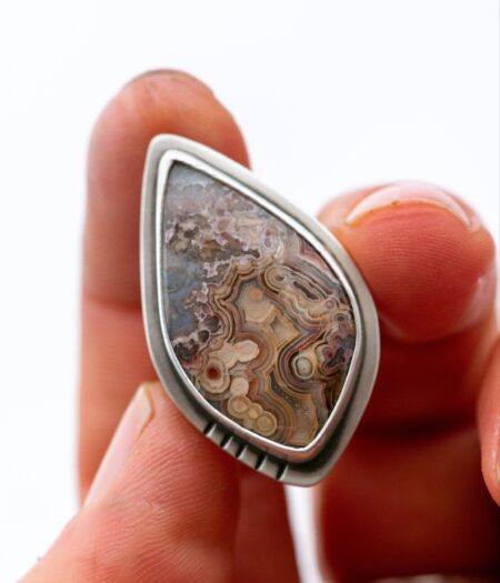 LOCO CRAZY LACE AGATE RING