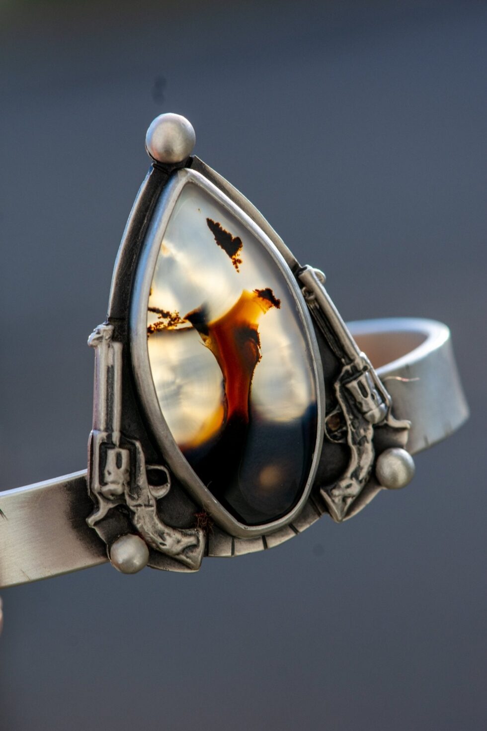 A RECKONING MONTANA AGATE CUFF - Fly Free