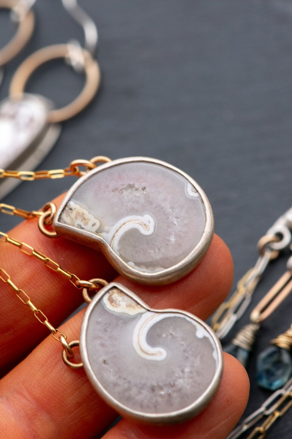 ABULITA BERNICE FOSSILIZED EARRINGS - Fly Free