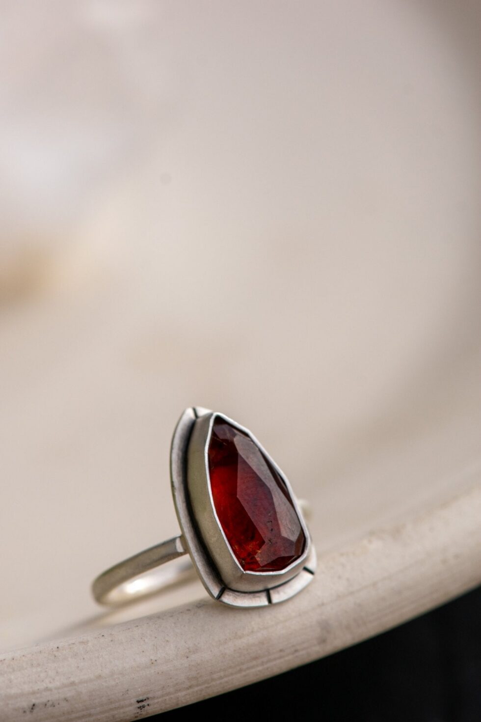 ACCEPTANCE GARNET RING - Fly Free