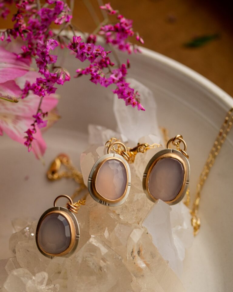 BELOVED PINK CHALCEDONY NECKLACES - Fly Free