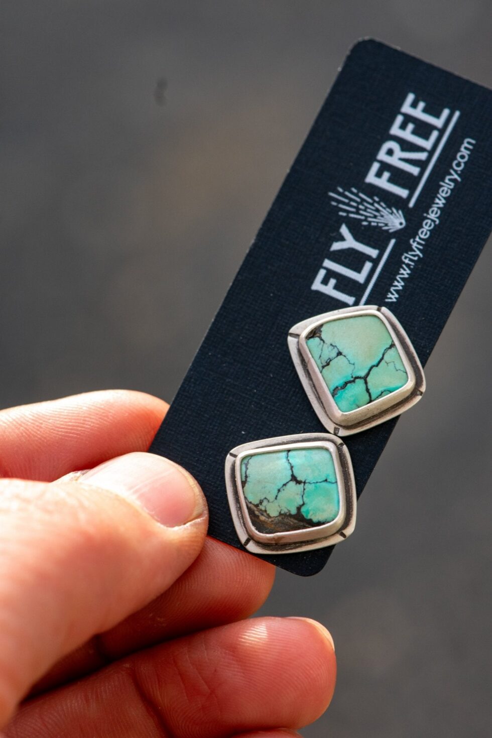 BITTY BITTY BOOP TURQUOISE STUDS - Fly Free