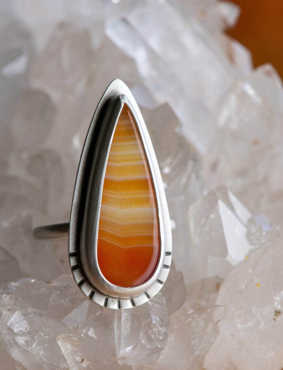 CARNELIAN FLAME RING - Fly Free