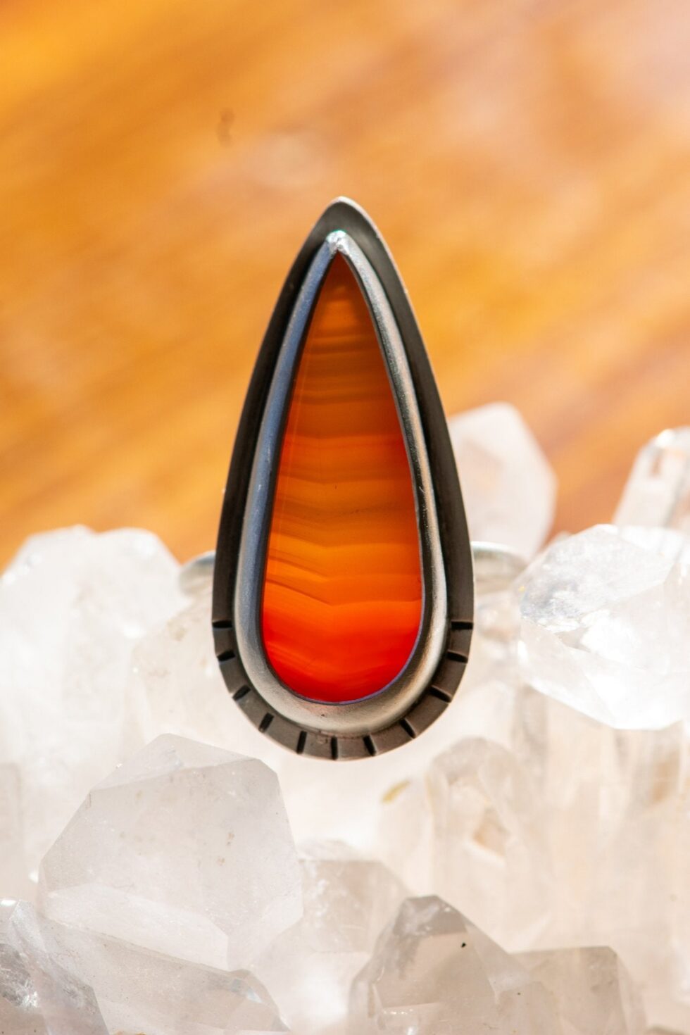 CARNELIAN FLAME RING - Fly Free