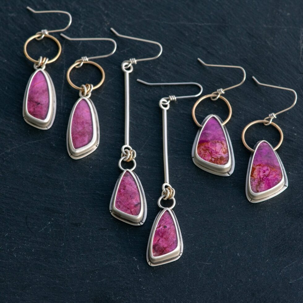 COBALTO CALCITE LONG LEGS EARRINGS - Fly Free