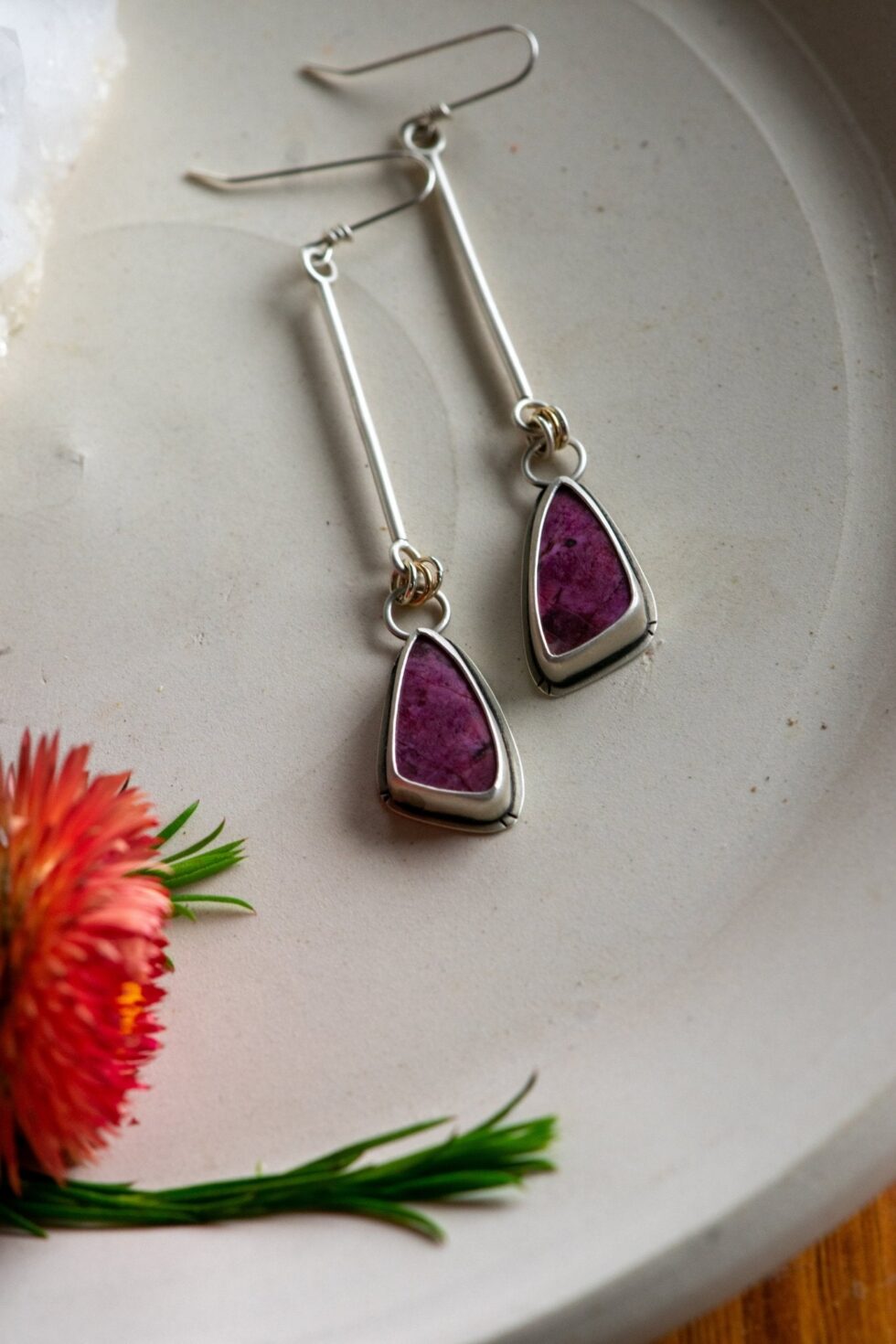 COBALTO CALCITE LONG LEGS EARRINGS - Fly Free