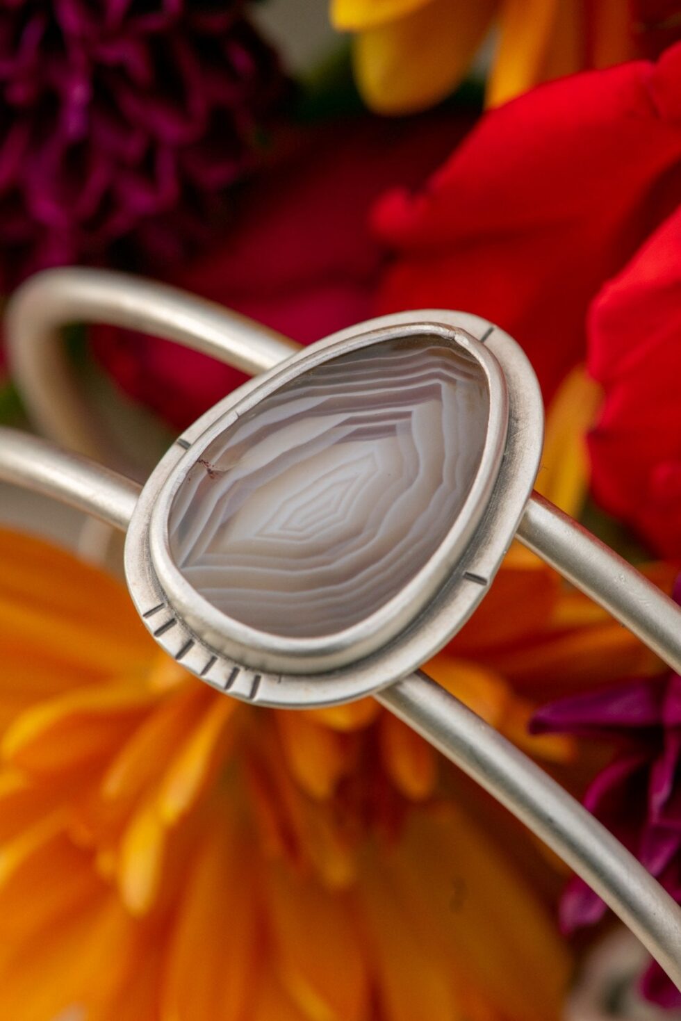 CONCENTRIC AGATE CUFF - Fly Free