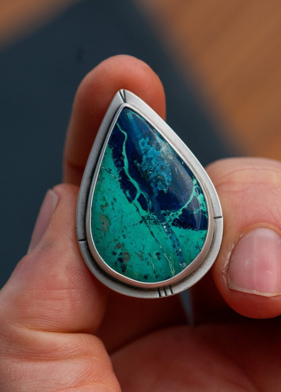 EBBING TIDE AZURITE RING - Fly Free