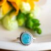 EGGED ON AQUAMARINE RING - Fly Free