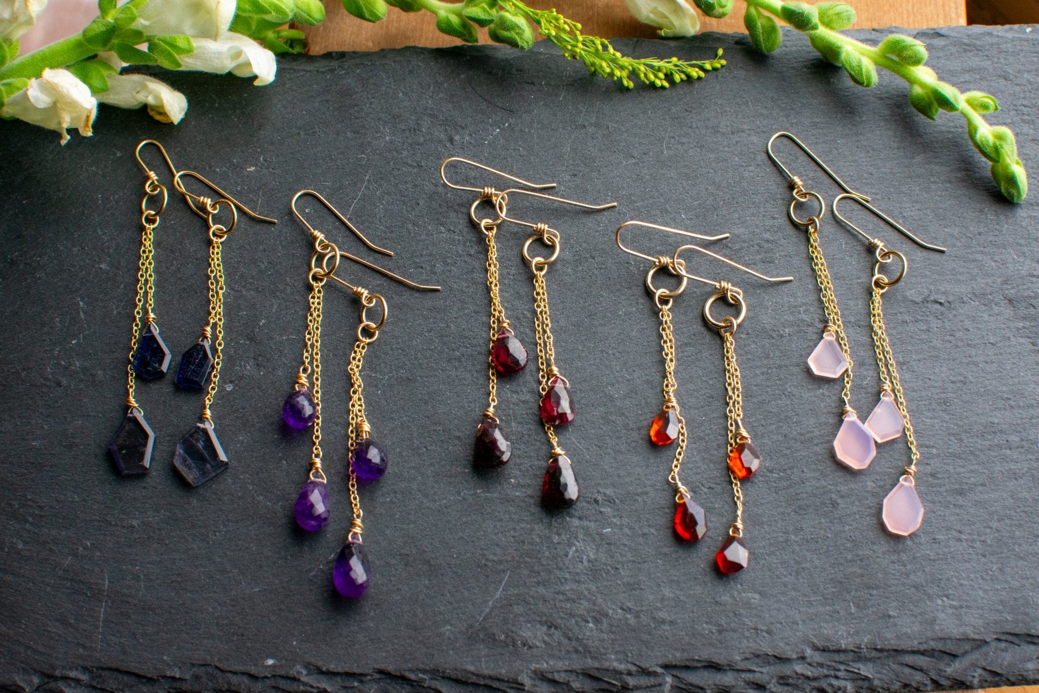 EMBER PRISM GEM EARRINGS - Fly Free