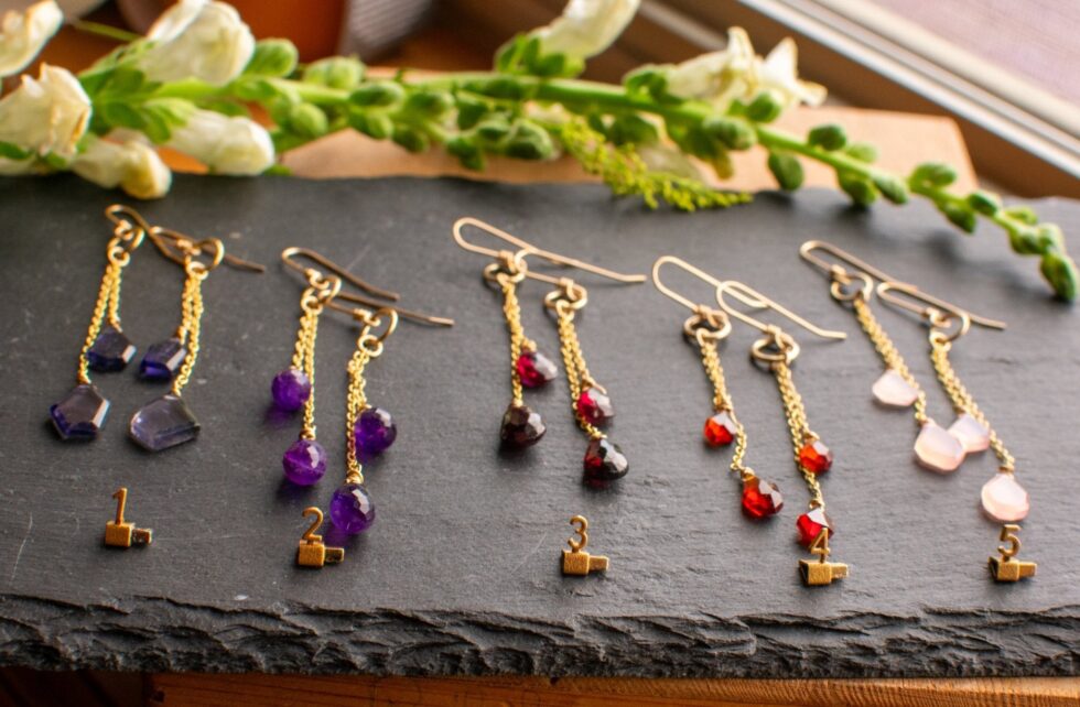 EMBER PRISM GEM EARRINGS - Fly Free
