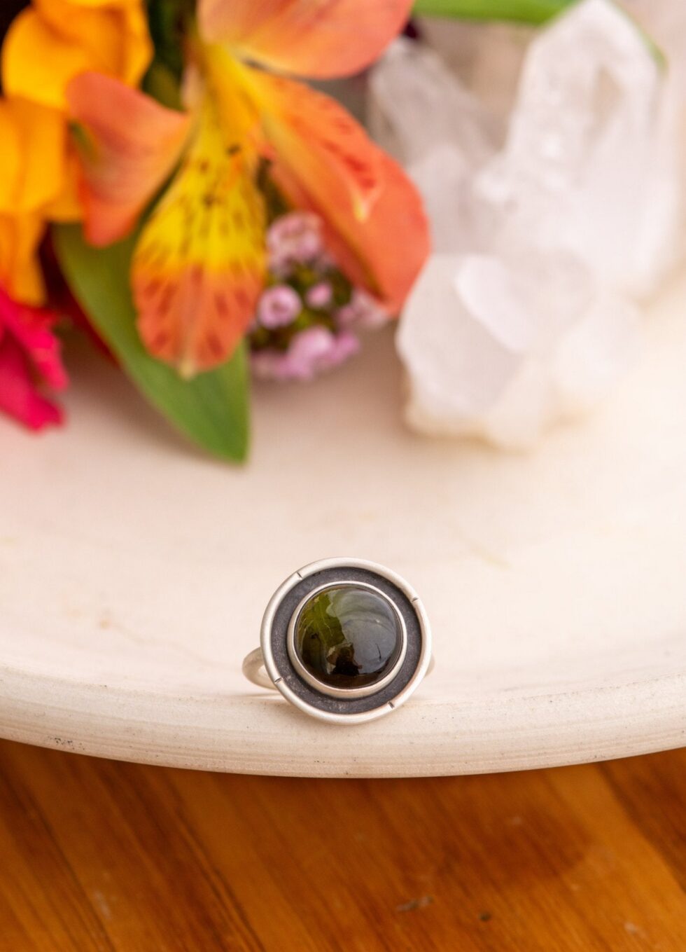 EVERGREEN TOURMALINE RING - Fly Free