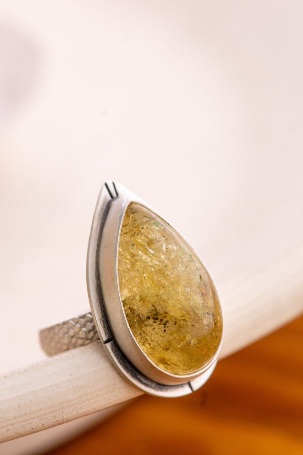 FASCINATION STREET SCAPOLITE RING - Fly Free