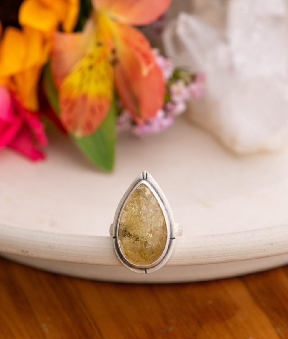 FASCINATION STREET SCAPOLITE RING - Fly Free