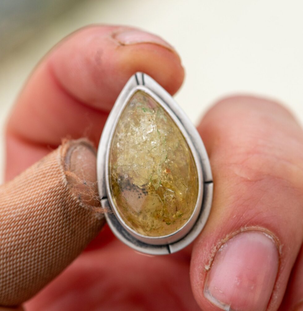 FASCINATION STREET SCAPOLITE RING - Fly Free
