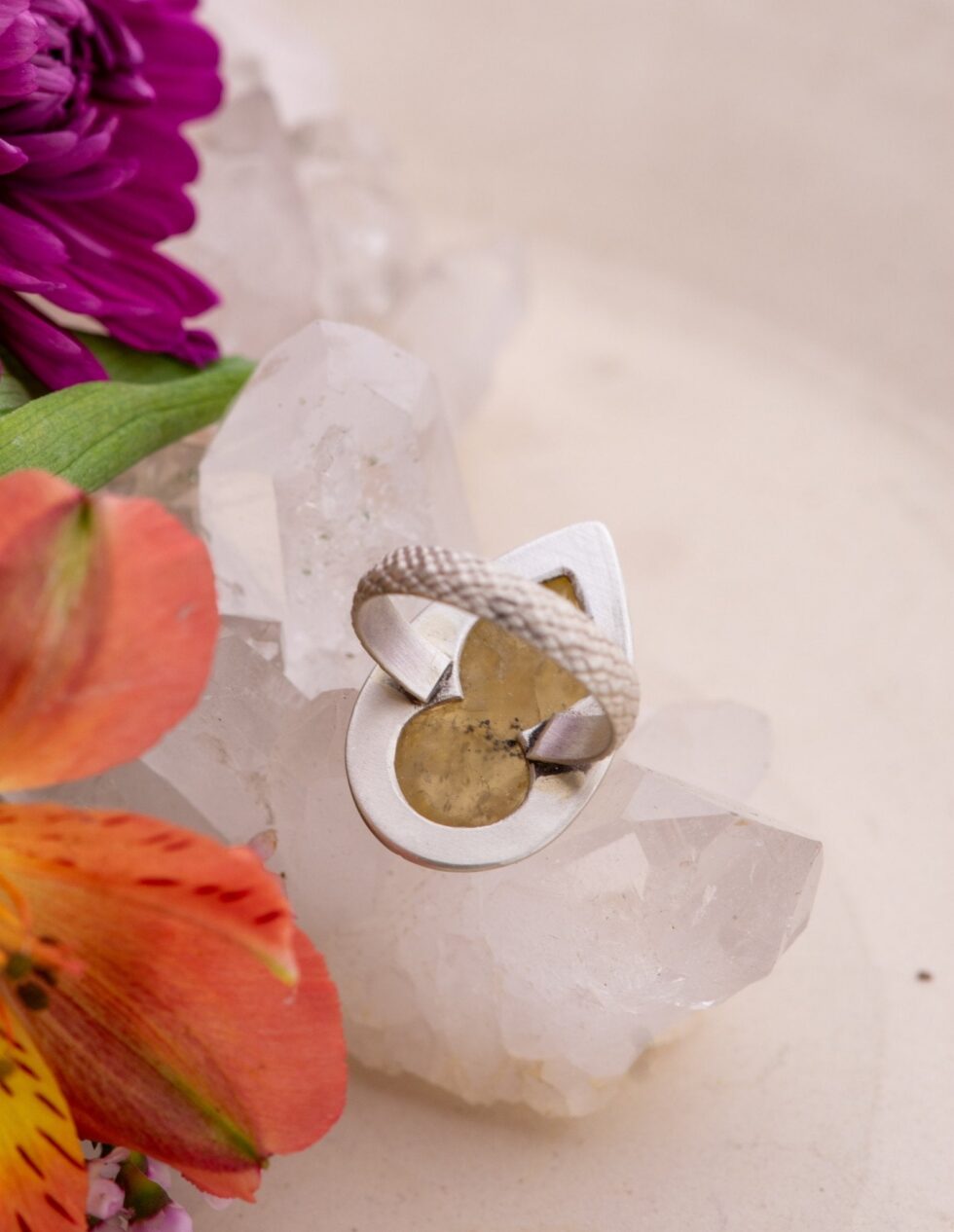 FASCINATION STREET SCAPOLITE RING - Fly Free