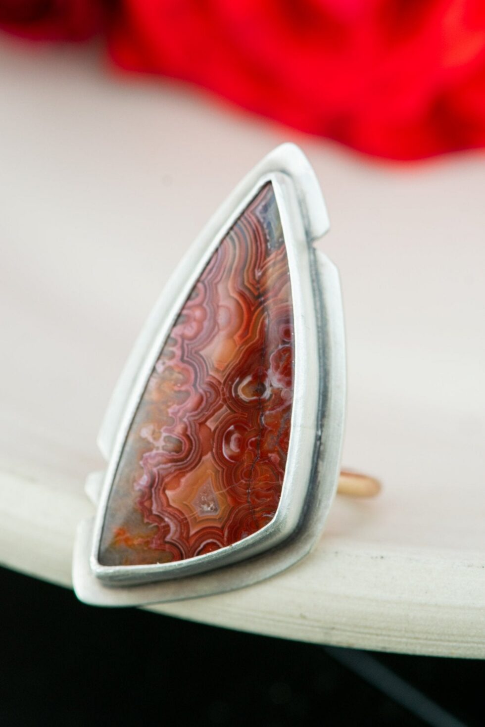 FLAME AGATE RING - Fly Free