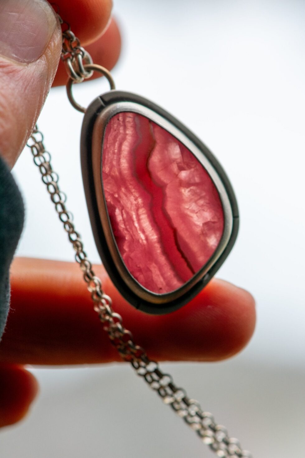 HEARTBEATS RHODOCHROSITE NECKLACE - Fly Free