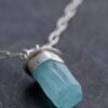 LIGHTED WAY AQUAMARINE NECKLACE - Fly Free