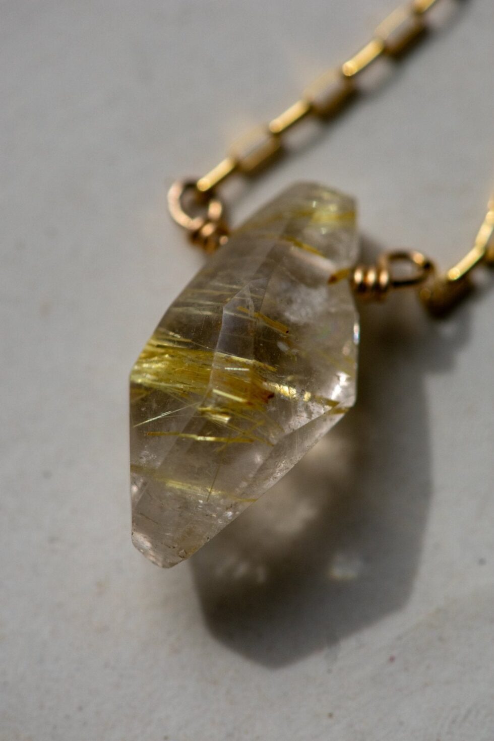 LUMINOUS RUTILATED QUARTZ NECKLACES - Fly Free
