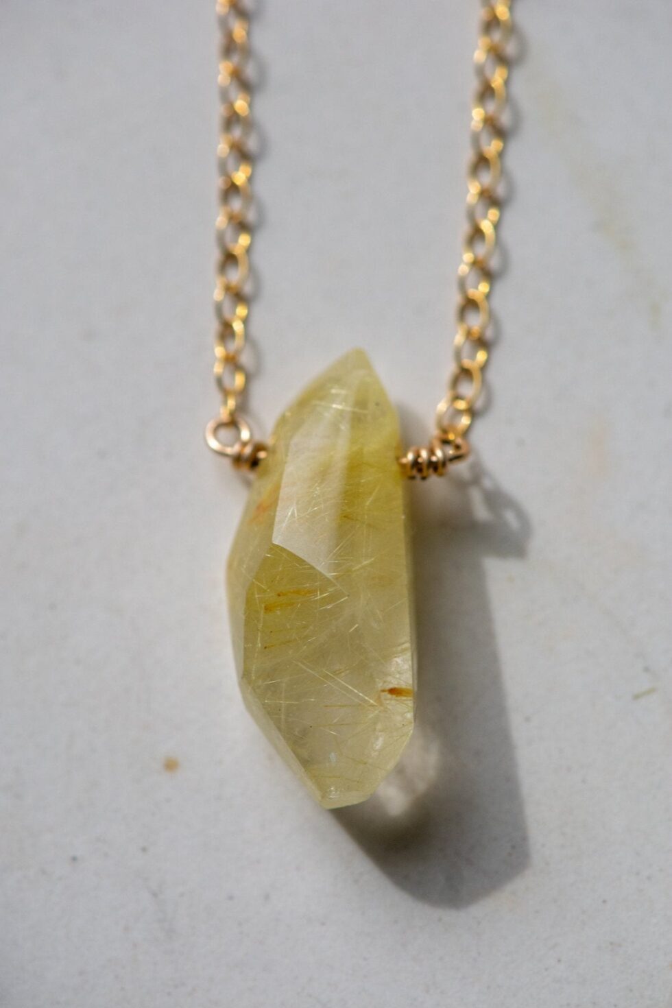 LUMINOUS RUTILATED QUARTZ NECKLACES - Fly Free