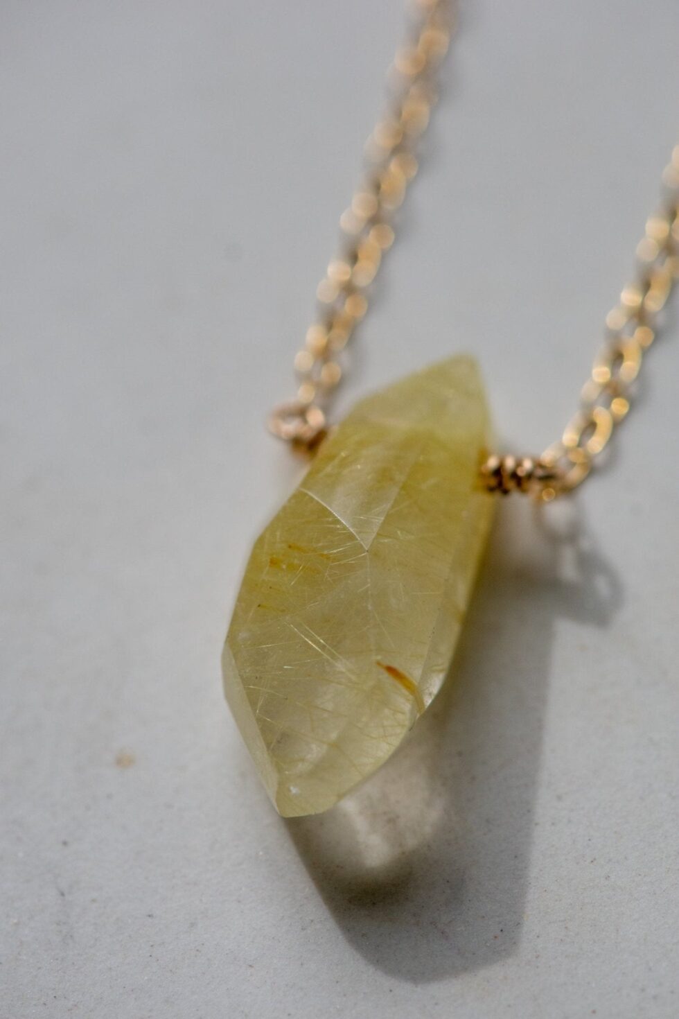 LUMINOUS RUTILATED QUARTZ NECKLACES - Fly Free